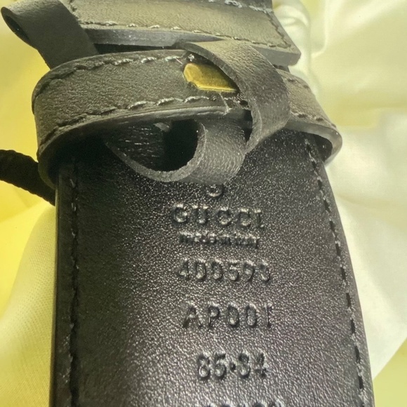 Gucci belt,black,sz 85,1 1/2 “ - Picture 6 of 6